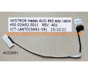 ACER LCD Cable สายแพรจอ   Aspire VN7-591   VN7-591G  VN7-791  VN7-791G  (30 Pin)   450.02w02.0011 